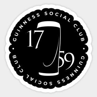 Guinness Social Club Tee Sticker